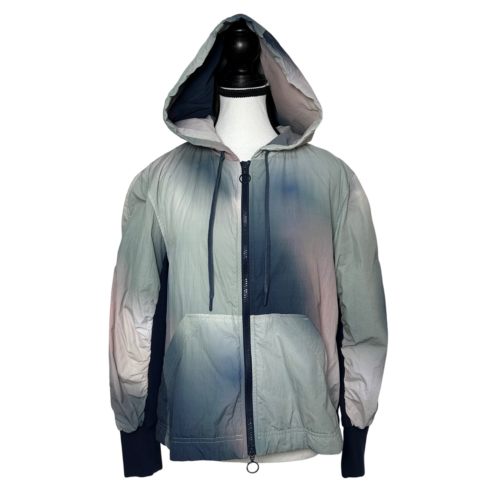 Sweaty Betty Womens Oversized Hooded Jacket Windbreaker Gorpcore Streetwear Sz 4